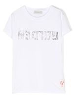 Golden Goose Kids t-shirt à ornements en cristal - Blanc - thumbnail