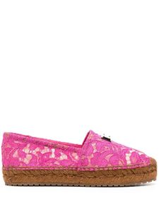 Dolce & Gabbana espadrilles à plaque logo - Rose