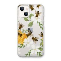 No flowers without bees: iPhone 13 mini Transparant Hoesje
