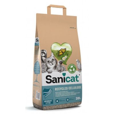 Sanicat Recycled Cellulose kattenbakvulling 20 liter