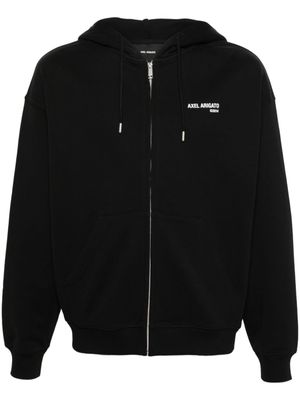 Axel Arigato hoodie zippé à logo imprimé - Noir