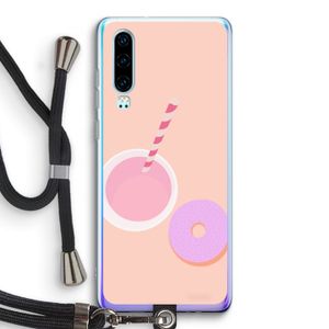 Donut: Huawei P30 Transparant Hoesje met koord