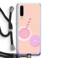 Donut: Huawei P30 Transparant Hoesje met koord