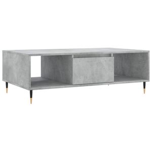 vidaXL Salontafel 104x60x35 cm bewerkt hout betongrijs