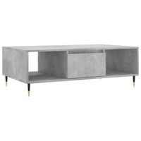 vidaXL Salontafel 104x60x35 cm bewerkt hout betongrijs - thumbnail