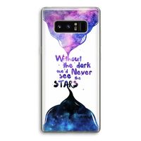 Stars quote: Samsung Galaxy Note 8 Transparant Hoesje