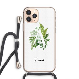 Green Brush: iPhone 11 Pro Transparant Hoesje met koord