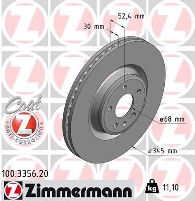 Remschijf Coat Z 100335620