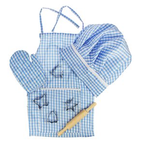 Bigjigs chef&apos;s keukenset blauw