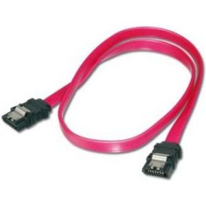 ASSMANN Electronic 2x SATA 7-pin, 0.5 m SATA-kabel 0,5 m Zwart, Rood