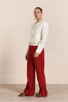 Studio Anneloes Lexie Bonded Trousers 13651 Broek 4000 Ruby Red