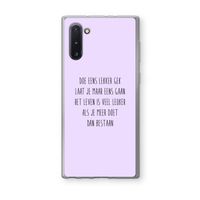 Gek: Samsung Galaxy Note 10 Transparant Hoesje