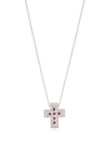 Damiani collier Belle Époque en or blanc 18ct pavé de diamants - Argent