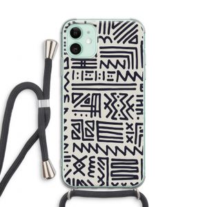 Marrakech print: iPhone 11 Transparant Hoesje met koord