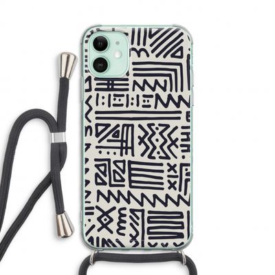 Marrakech print: iPhone 11 Transparant Hoesje met koord