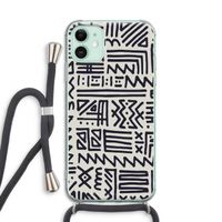 Marrakech print: iPhone 11 Transparant Hoesje met koord