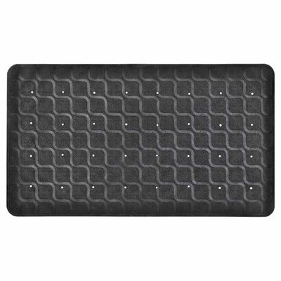 Badmat / Douchemat antislip 70 x 40 cm | Kleur: Zwart | Met zuignappen | Hoogwaardig rubber