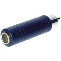 TRU COMPONENTS Jackplug-adapter Cinch-stekker - Jackplug female 6,3 mm Mono Aantal polen: 2 Inhoud: 1 stuk(s)