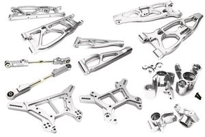 Billet Machined Alloy Suspension Kit, silver - Arrma Kraton 6S BLX