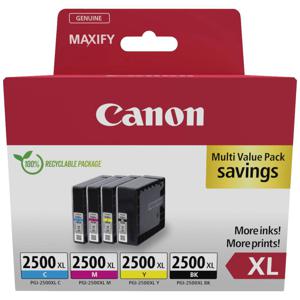 Canon Inktcartridge PGI-2500XL BK/C/M/Y Multipack Origineel Combipack Zwart, Cyaan, Magenta, Geel 9254B010