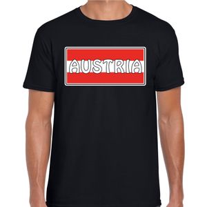 Oostenrijk / Austria landen t-shirt zwart heren