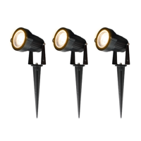 Set 3x LED tuinspot prikspot 5Watt 220/230Volt dimbaar Set 3x LED tuinspot prikspot 5Watt 220/230Volt dimbaar