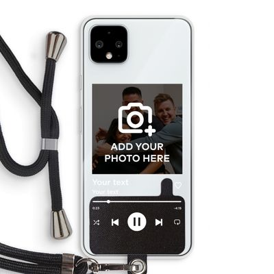 Music Player: Pixel 4 XL Transparant Hoesje met koord