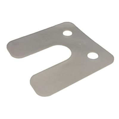 Gebr. Bodegraven drukplaten - met sleuf - 1 mm - kunststof - transparant - 480 st