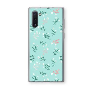 Small white flowers: Samsung Galaxy Note 10 Transparant Hoesje