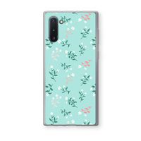Small white flowers: Samsung Galaxy Note 10 Transparant Hoesje