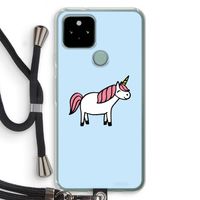 Eenhoorn: Pixel 5 Transparant Hoesje met koord