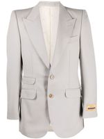 Gucci blazer en laine à simple boutonnage - Gris