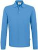 Hakro 815 Long-sleeved polo shirt MIKRALINAR® - Malibu Blue - 2XL