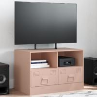 Tv-meubel 67x39x44 cm staal roze