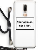 Your opinion: OnePlus 6 Transparant Hoesje met koord