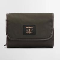 Barbour Wax hangende toilettas olive
