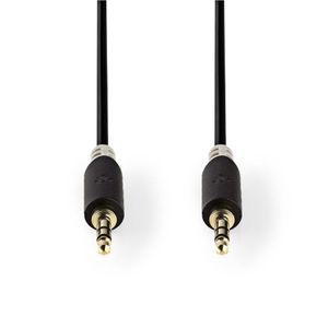 Nedis CABW22000AT100 Stereo Audiokabel 3,5 Mm Male - 3,5 Mm Male 10 M Antraciet