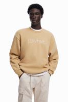 Geborduurde sweatshirt - BROWN - L