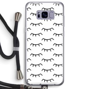 Wimpers: Samsung Galaxy S8 Plus Transparant Hoesje met koord