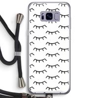 Wimpers: Samsung Galaxy S8 Plus Transparant Hoesje met koord Wimpers: Samsung Galaxy S8 Plus Transparant Hoesje met koord