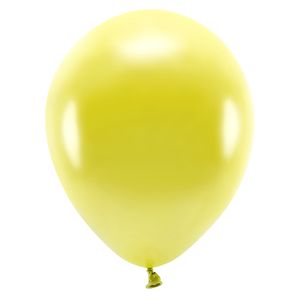 200x Gele ballonnen 26 cm eco/biologisch afbreekbaar