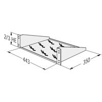 Apranet 26519202 19 inch Bodemplaat voor patchkast 2 HE - thumbnail