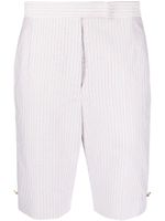 Thom Browne bermuda à rayures - Blanc