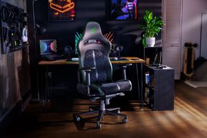 Razer Enki PC-gamestoel Gestoffeerde zitting Zwart