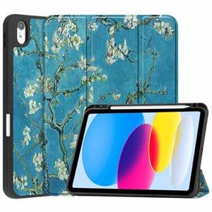 Tri-Fold Series iPad (2022) Smart Folio Case - Witte bloemen