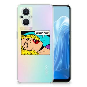 OPPO Reno8 Lite Silicone Back Cover Popart Oh Yes