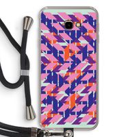 Skew Blush 3: Samsung Galaxy J4 Plus Transparant Hoesje met koord