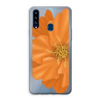 Orange Ellila flower: Samsung Galaxy A20s Transparant Hoesje