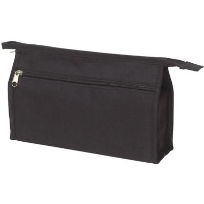 Toilettas - zwart - 28x18 cm - kinderen/volwassenen - etui make-up tasje Toilettas - zwart - 28x18 cm - kinderen/volwassenen - etui make-up tasje