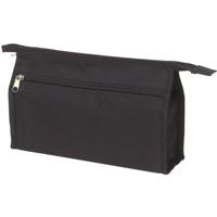 Toilettas - zwart - 28x18 cm - kinderen/volwassenen - etui make-up tasje